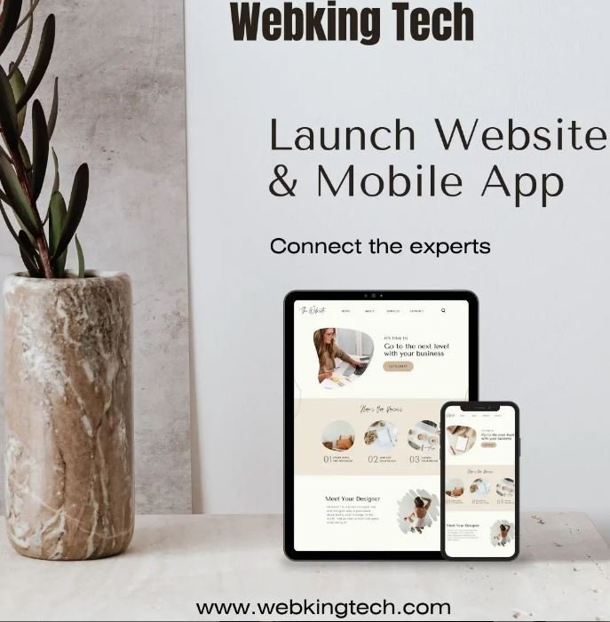 Launch website with Mobile app